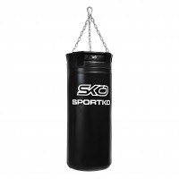 Мішок боксерський Sportko МП-6-1-Black ПВХ з кріпленням ланцюги з кільцем 15 кг, 75 см чорний