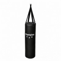 Мішок боксерський PVC 120×32 см текстильним кріпленням чорний | GF Champion CHM0014960