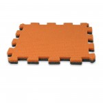Килимок-підставка пазл під гантелі 25×25 см помаранчевий SF12225