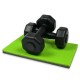 Килимок-підставка під гантелі 26×18 см зелений SF12294