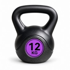 Гиря композитна 12 кг чорна | Kumm SF0000015103