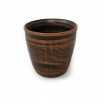 Керамічний стакан гладкий з червоної глини 350 мл GT12003