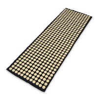 Коврик игольчатый массажный акупунктурный KUMM 38×110 см 432 элемента кремовый SF11846