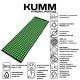Коврик игольчатый массажный акупунктурный KUMM 38×110 см зеленый SF11860