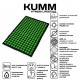 Коврик игольчатый массажный акупунктурный KUMM 40×60 см зеленый SF11761