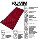 Килимок голчастий масажний акупунктурний KUMM 48×110 см червоний SF11907