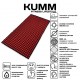 Коврик игольчатый массажный акупунктурный KUMM 58×110 см красный SF11990