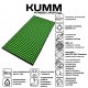 Коврик игольчатый массажный акупунктурный KUMM 58×110 см зеленый SF11969
