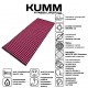 Коврик игольчатый массажный акупунктурный KUMM 58×150 см розовый SF12188