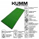 Коврик игольчатый массажный акупунктурный KUMM 58×150 см зеленый SF12065