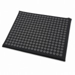 Килимок масажний акупунктурний голчастий Kumm 60×40 см (228 фішок), модульний 2 в 1 (килимок-валик) | Чорний з чорними фішками SF0000014038
