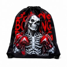 Рюкзак-мішок спортивний Kumm Skeleton Boxing 50×41 см | Чорний SF0000014366