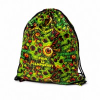Рюкзак-мішок спортивний Kumm Toxic Skulls 50×41 см | Неоновий SF0000014380