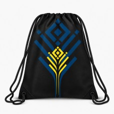 Рюкзак-мішок спортивний Kumm Golden Wheat 50×41 см | Чорний SF0000015134