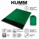 Двомісний спальний мішок-ковдра Double fleece XXXL 180×142 см з флісовою підкладкою та підголівником | Зелений Kumm