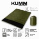 Двомісний спальний мішок-ковдра Double fleece XXXL 180×142 см з флісовою підкладкою та підголівником | Олива Kumm 