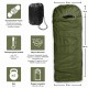 Зимовий спальний мішок-ковдра North Membrane до −25 °C 195×85 см з капюшоном | Олива GF Champion 
