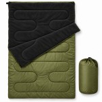 Двомісний спальний мішок-ковдра Double fleece XXXL 180×142 см з флісовою підкладкою та підголівником | Олива Kumm ST0000002196