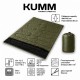 Двухместный спальный мешок-одеяло Double fleece XXXL 180×142 см с флисовой подкладкой и подголовником | Олива Kumm