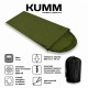 Вкладыш в спальный мешок флисовый Soft 198×75 см с капюшоном 280 г/м² | Олива Kumm