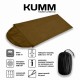 Вкладыш в спальный мешок флисовый Soft 200×77 см с капюшоном 135 г/м² | Койот Kumm 