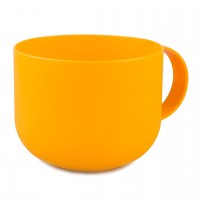 Пластикова чашка туристична жовта 11518