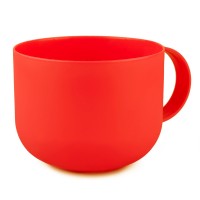 Пластикова чашка туристична червона 11549