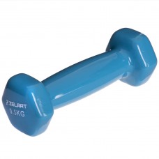 Гантелі для фітнесу 1шт 0.5кг Zelart 2777-0-5-LIGHT-BLUE блакитний