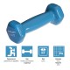 Гантелі для фітнесу 1шт 0.5кг Zelart 2777-0-5-LIGHT-BLUE блакитний