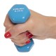 Гантелі для фітнесу 1шт 0.5кг Zelart 2777-0-5-LIGHT-BLUE блакитний