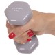 Гантели для фитнеса 1шт 1кг Zelart 2777-1-GRAY серый