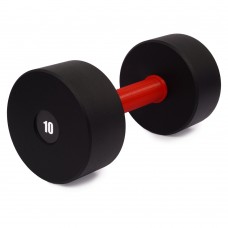 Гантель цільна 10кг з полімерною накладкою на грифі Champion Ch00416-10