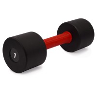 Гантель цельная 7кг с полимерной накладкой на грифе Champion