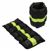 Обважнювачі набірні 2шт по 2.5кг вага пари 5кг чорно-салатові Champion 00439-Y