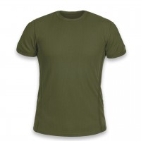 Футболка чоловіча Slim fit  вологовідвідна CoolPassGrid олива розмір L Kumm SH05777-L