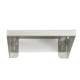 Настенная полка из нержавейки 16×16×8 см (AISI 201, нагрузка до 15 кг)