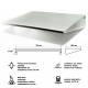 Усиленная настенная полка из нержавейки 75×30×11 см (AISI 201, нагрузка до 21 кг)