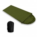 Флісовий спальнік плед з капюшоном Soft колір олива Kumm ST0000002271