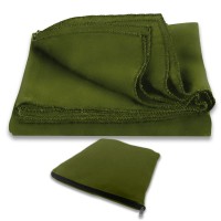 Плед подушка туристичний флісовий Soft 180х155см олива Kumm ST0000002233