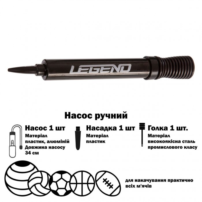 Насос ручний SP-Sport FB-3421-BLACK чорний