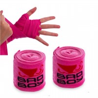 Бинты боксерские 3м пара хлопок с эластаном BDB MA-5464-3-PINK