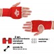 Перчатки-бинты внутренние из полиэстера HARD TOUCH CO-8890-XL-RED размер XL красный