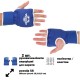 Рукавички-бинти внутрішні із поліестеру HARD TOUCH CO-8890-XS-BLUE розмір XS синій