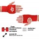Рукавички-бинти внутрішні із поліестеру HARD TOUCH CO-8890-XS-RED розмір XS червоний