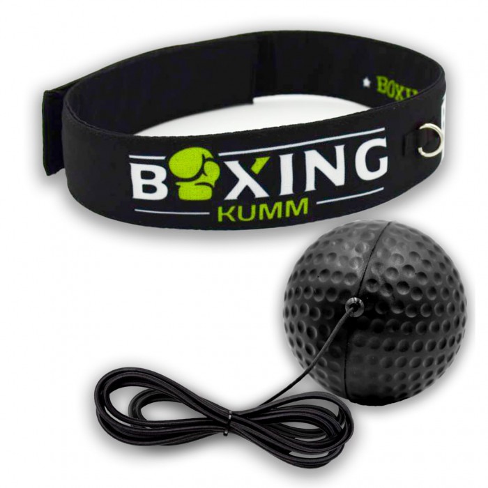 Файтбол тренажер для боксу (fight ball) із м'ячем PU дизайн "Boxing"