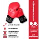 Боксерські рукавички Sportko PD1-16-RED 16 унцій червоний