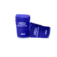 Боксерські рукавички Sportko PD2-4-BLUE 4 унцій синій
