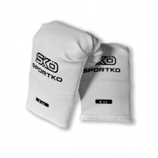 Боксерські рукавички Sportko PD2-4-WHITE 4 унцій білий