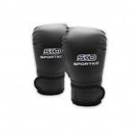 Боксерські рукавички Sportko PD2-6-BLACK 6 унцій чорний