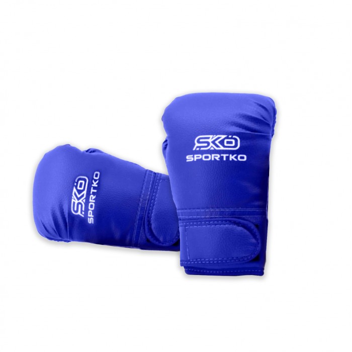 Боксерські рукавички Sportko PD2-8-BLUE 8 унцій синій